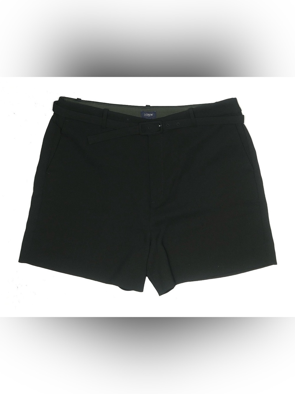 NWT Crew Size 14 Shorts with Belt, Classic Black, Side & Back Pockets